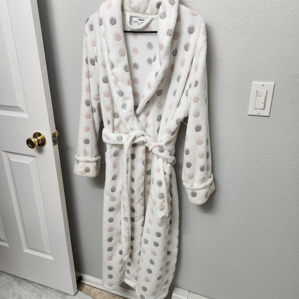 Polka Dot Bathrobe